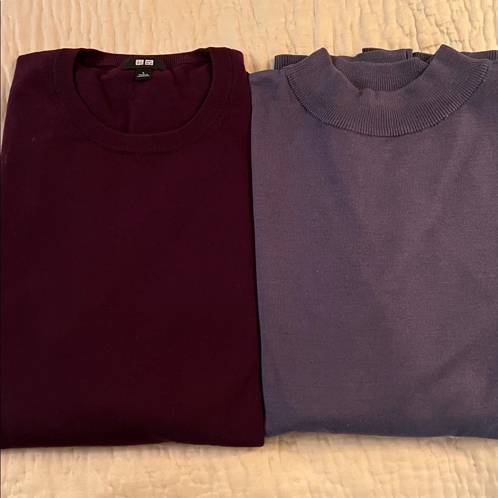 Uniqlo Maroon and Zara blue Sweater Duo
Mens dry cleaned L - Picture 1 of 8